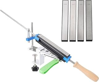 Kit de afiação de facas profissional com quatro pedras de amolar de diamante
