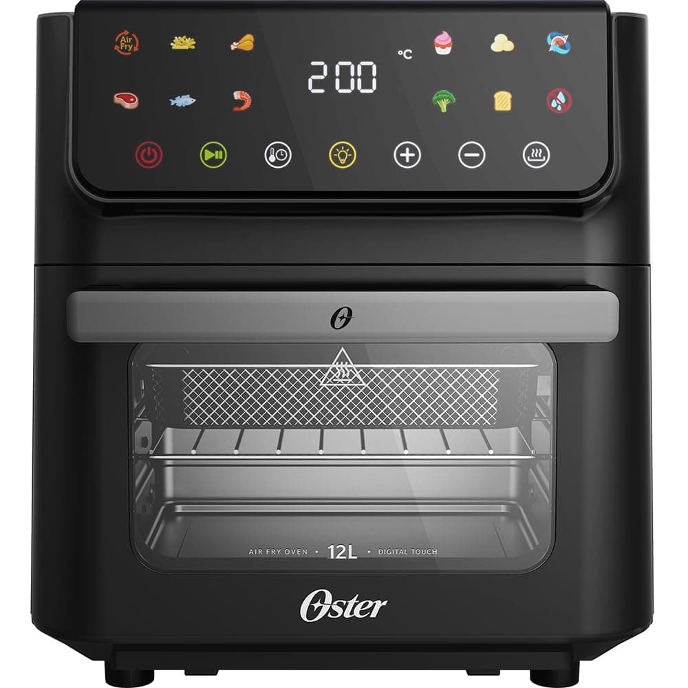 Fritadeira Elétrica Oster Oven Fryer Multi Touch 3 em 1 12L Preto 220V