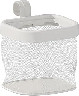Cesto organizador branco para pendurar em portas ou paredes