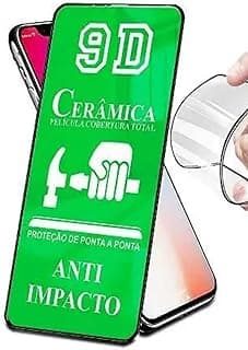 Película de vidro temperado 9D para smartphones, proteção total contra impactos