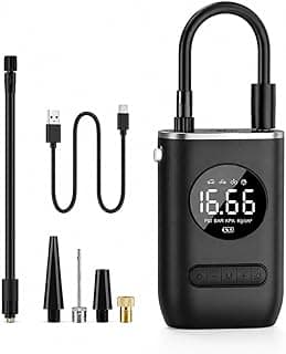 Compressor de Ar Portátil Digital com Calibrador Automático e Lanterna LED
