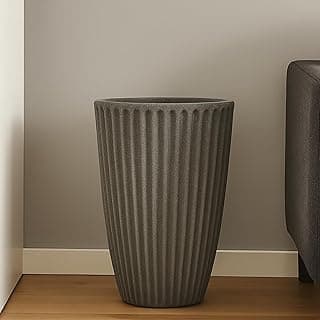 Vaso De Polietileno Para Plantas Coluna Romana 46 Cm Altura (CIMENTO)