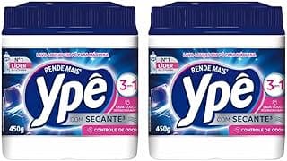 Kit 2 Detergente Lava Louças Ypê em Pó 450g 3 em 1 Azul