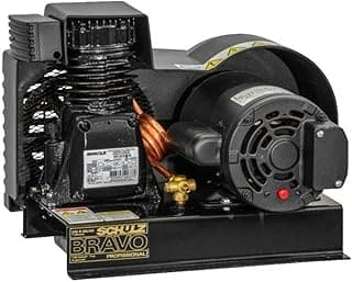 Compressor ar preto Schulz Bravo profissional 1CV 127V 60Hz