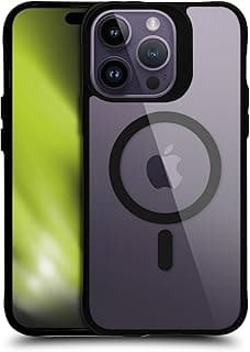 Capa protetora preta para iPhone 14 Pro Max com proteção de grau militar da Head Case Designs