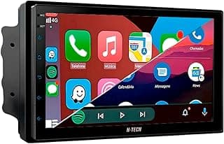 CENTRAL MULTIMÍDIA SLIM, OCTA-CORE, TELA 7" QLED FULL TOUCH, ANDROID 13, 3/32GB, ESPELHAMENTO CARPLAY E ANDROID AUTO, CONECTIVIDADE COM OU SEM FIO