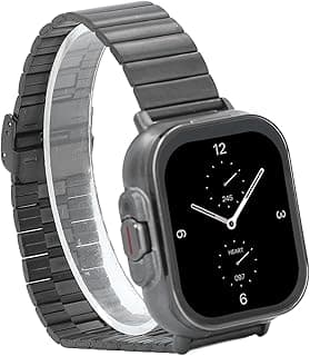 Cryfokt Smartwatch 2 Em 1, Bluetooth 5.3 Com Fones de Ouvido Sem Fio Integrados, Tela HD de 2,01 Polegadas, Vários Modos Esportivos, NFC, Bateria de Longa Duração, para (Concha Preta (Aço Preto))