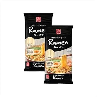 Kit com 2 Macarrão Ramen (Lamen) Alfa 500g - Pacotes com macarrão ramen