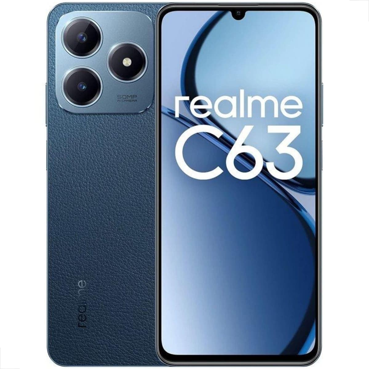 Smartphone Realme C63 Câmera 50MP Bateria 5000mAh 128GB 6GB RAM Azul