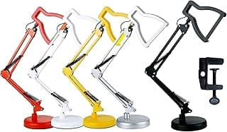Luminária Articulada 3x1 Mesa Abajur LED 3D Bivolt 110v 220v USB Dimmer PT-E2 Cor: Prata