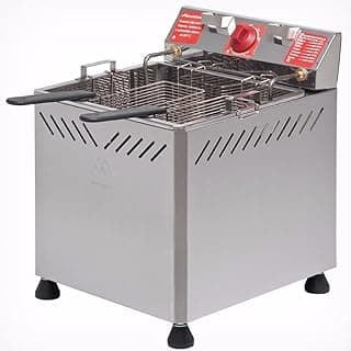 Fritadeira Água e Óleo 25 Litros Marchesoni Ft.2.251/252, aço inoxidável, cestos removíveis, controles vermelhos, pés de borracha