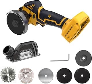 Ferramenta de corte sem fios compatível com bateria DeWalt 20V MAX (sem bateria) mini serra circular de 7,6 cm, motor sem escova, serra compacta sem escovas de 19.000 RPM com 6 lâminas