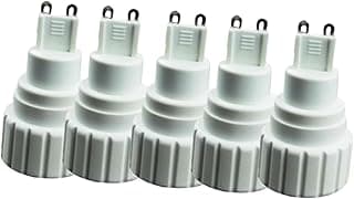5 Adaptadores de Soquete G9 para GU10, Peças de Reposição, Resistentes Ao, Conversores de Luz Profissionais Premium E Leves.