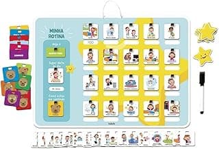 Quadro educativo infantil Minha Rotina Estrelinhas Babebi com atividades diárias