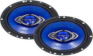 Kit de 2 alto-falantes quadriaxiais Hurricane 6 polegadas azul