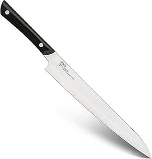 Faca de cozinha japonesa Kai PRO de 24 cm com lâmina de aço inoxidável e cabo preto POM
