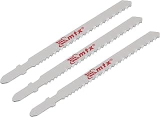 Lâminas para serra tico-tico 75x2,5mm com 3 peças, cinza com marca vermelha