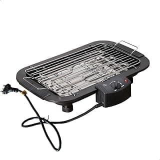 Churrasqueira Elétrica Portátil Sem Fumaça Inox 1800W-2000W Grelha Multifuncional (Churrasqueira Elétrica 110v)