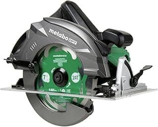 Metabo HPT Kit "Ripmax" para serra circular de 19 cm | 6.800 RPM, motor 15 Amp | Função soprador de poeira | Lâmina VPR de moldura premium 24T | Gancho de cordão exclusivo | Bolsa de transporte | Garantia de 5 anos | C7UR