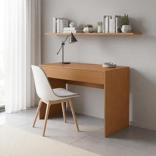 Mesa Home Office Compacta com Gaveta Escrivaninha Moderna (CEDRO)
