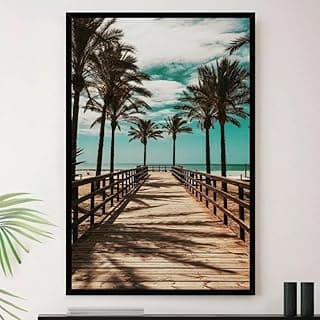 Genérico, Quadro Praia Brasileira Viagem Turismo Decorativo A4 23x33cm
