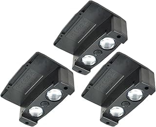 Luminárias de parede solar com LEDs e lente convexa, preto, para jardim ao ar livre