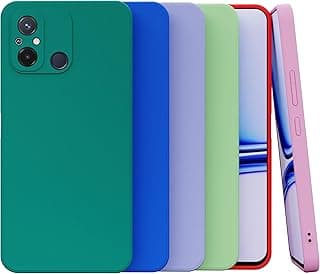 Capa aveludada para Xiaomi Redmi 12c em várias cores: verde, azul, roxo, verde-claro, azul-claro e rosa