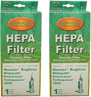 Filtros HEPA para aspirador Hoover Powermax Widepath, embalagem verde, primário para alergias
