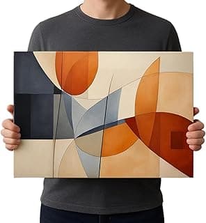 Quadro decorativo abstrato em tela canvas 60x40 cm, chassi de madeira 30mm, alta resolução, borda infinita