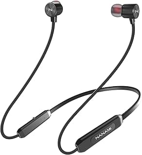 Fones de ouvido Bluetooth sem fio NANAMI, design de pescoço magnético, preto
