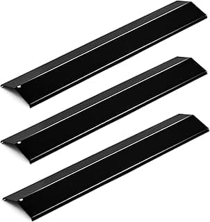 Peças de reposição para churrasqueira a gás preto em fundo branco