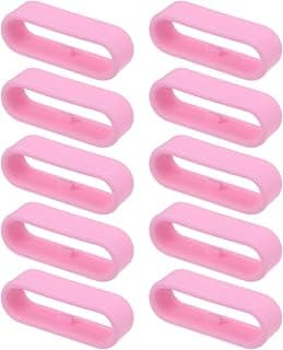 Anéis de substituição de silicone rosa para pulseira de relógio