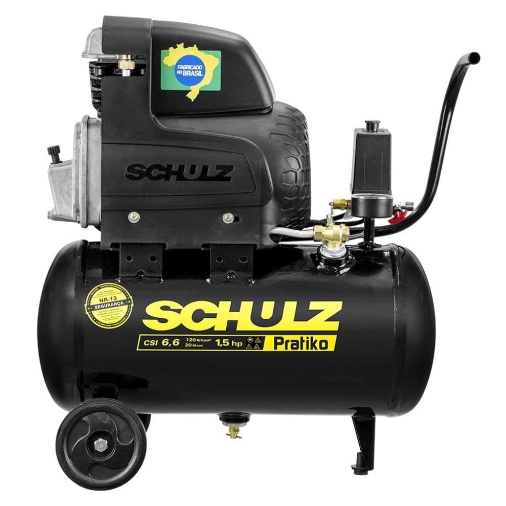 SCHULZ, Motocompressor De Ar Portátil Monofásicos Csi 6,6 20l Schulz, 110,00, volts