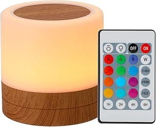 Luz Noturna com Controle Remoto Luminária de Mesa USB para Quarto e Sala Estar