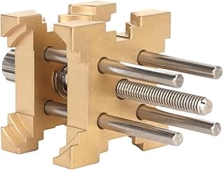 Suporte de movimento de relógio Fiocias, design compacto, alta resistência, peças metálicas douradas e prateadas.