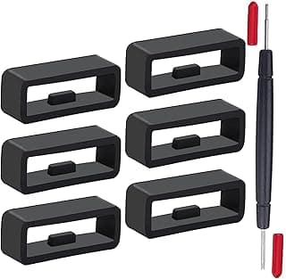 Kit de pulseira de relógio TICFROG com seis suportes pretos e ferramentas de chave de fenda