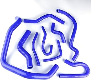 Kit de mangueira de refrigeração de radiador de silicone compatível com Honda Civic SOHC EG EK D15 D16 1,6L 9 peças 11 cores (azul)