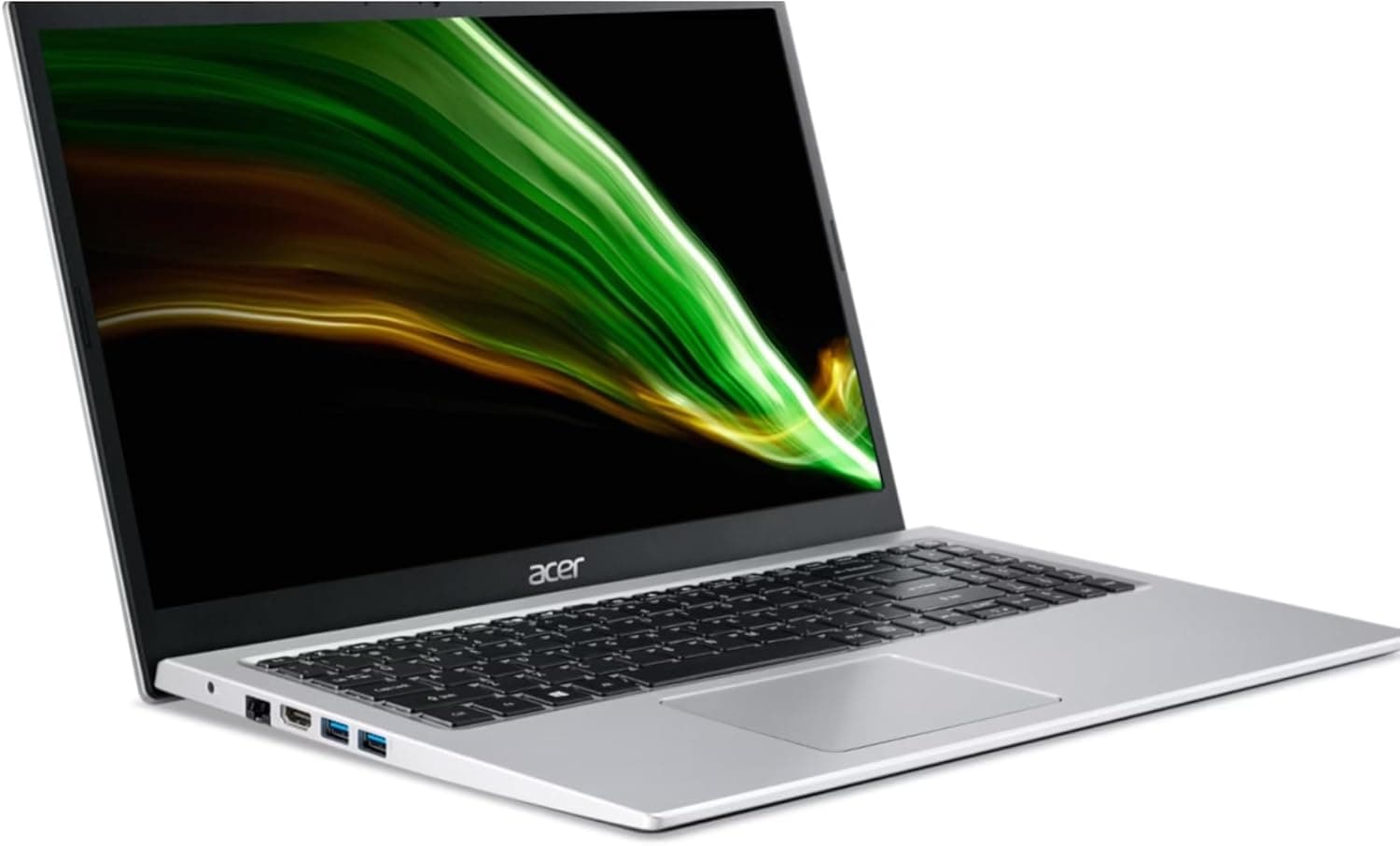 acer Notebook Aspire, tela LCD FHD de 15,6 polegadas (1920 x 1080), Intel i5-1135G7, RAM DDR4 de 12 GB, SSD PCIe de 512 GB, webcam, HDMI, RJ45, Wi-Fi 6, Windows 11 Home, prata, mouse pad TWE