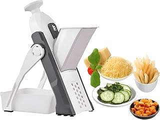 Cortador Ralador Multifuncional de Alimentos com Lâminas de Inox