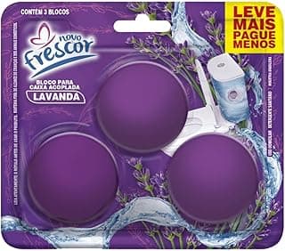 Bloco Sanitário Desodorizador Triplo Frescor Lavanda 45g para Caixa Acoplada