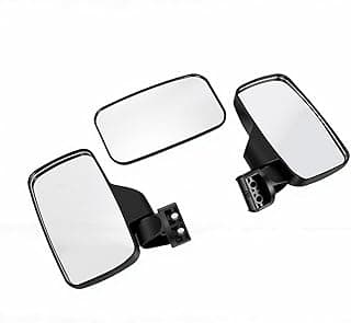 Espelho lateral convexo preto para UTVs para serviços pesados