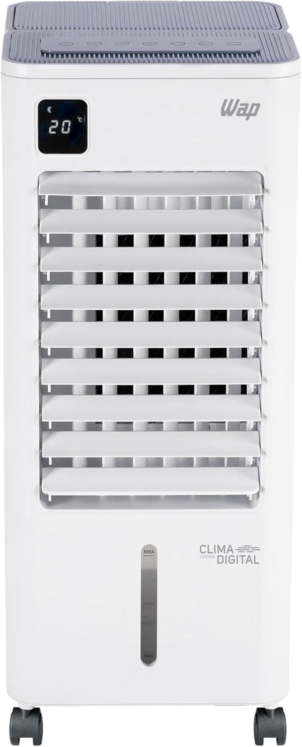 WAP Climatizador de Ar Torre CONTROL DIGITAL 3 em 1 - Climatiza, Umidifica e Ventila, Painel Touch, Controle Remoto e Blocos para Congelamento 220V