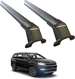 Racks de teto pretos Commander para SUV 2021-2024, fundo branco