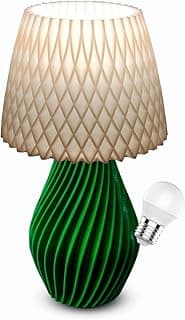 Luminária de mesa moderna verde com lâmpada LED branca incluída
