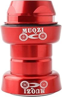 Componente de bicicleta vermelho com design circular e texto MUOZI e IZON