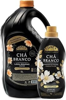 Kit Coala Laundry Chá Branco - Lava Roupas 5l + Amaciante 1l