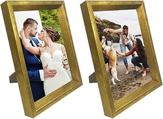 Porta Retrato 15X21cm Moldura Dourada Trabalhada 2 Unidades com imagens de noivos e família na praia