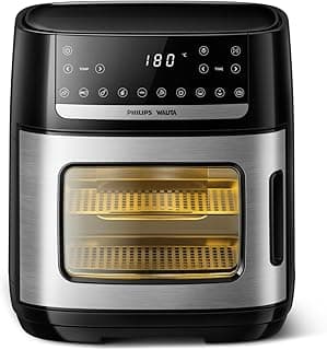 Fritadeira Airfryer Forno Philips Walita Série 5000 AI551/08 12 Litros Preto e Prata 220V