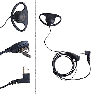 Fone de ouvido com microfone lapel preto e cabo com conector de 3,5 mm