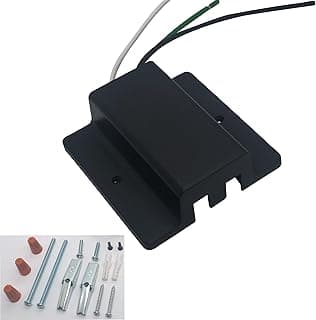 Conector de dossel flutuante de trilho H preto com parafusos e porcas